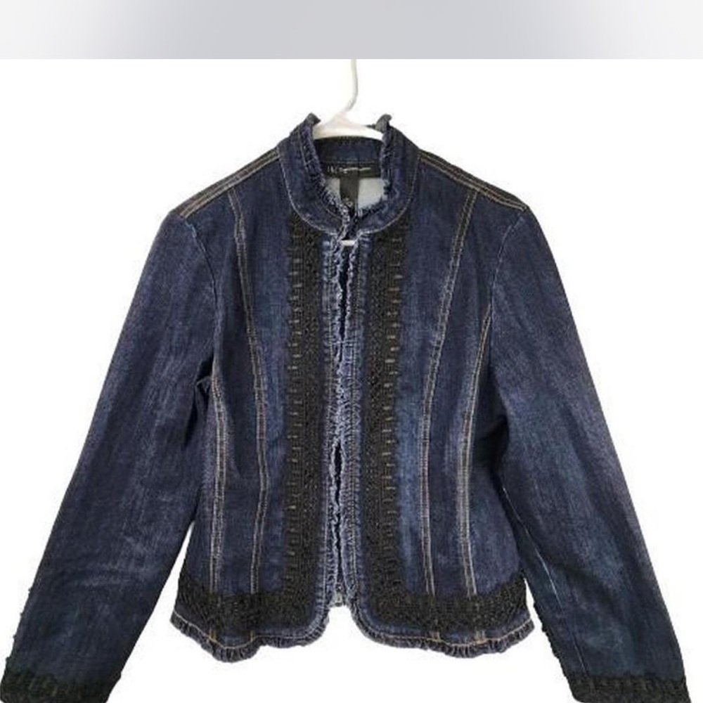 INC Blue Denim Jacket